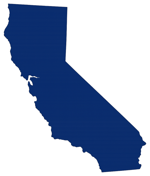 Map of California highlighting Terry Fire Investigations' Northern California service area